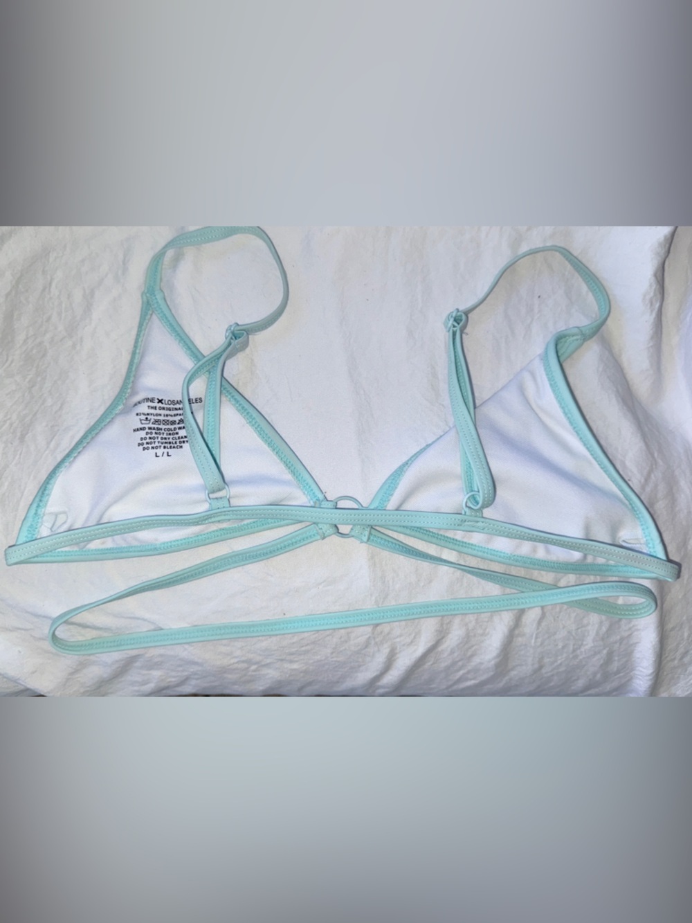 Off Blue Boutine LA Ringer Bikini Top - Picture 2 of 3